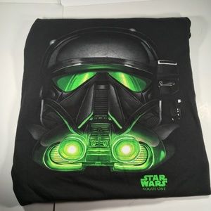 Star Wars Rogue One Stormtrooper Black Tee Large